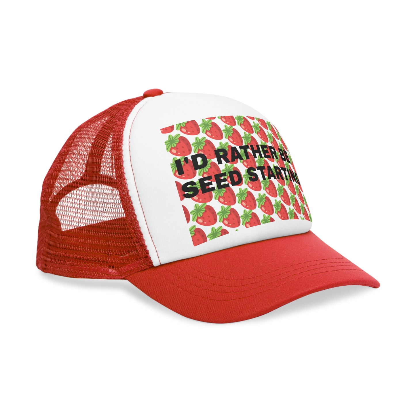 Red Strawberry Trucker Hat