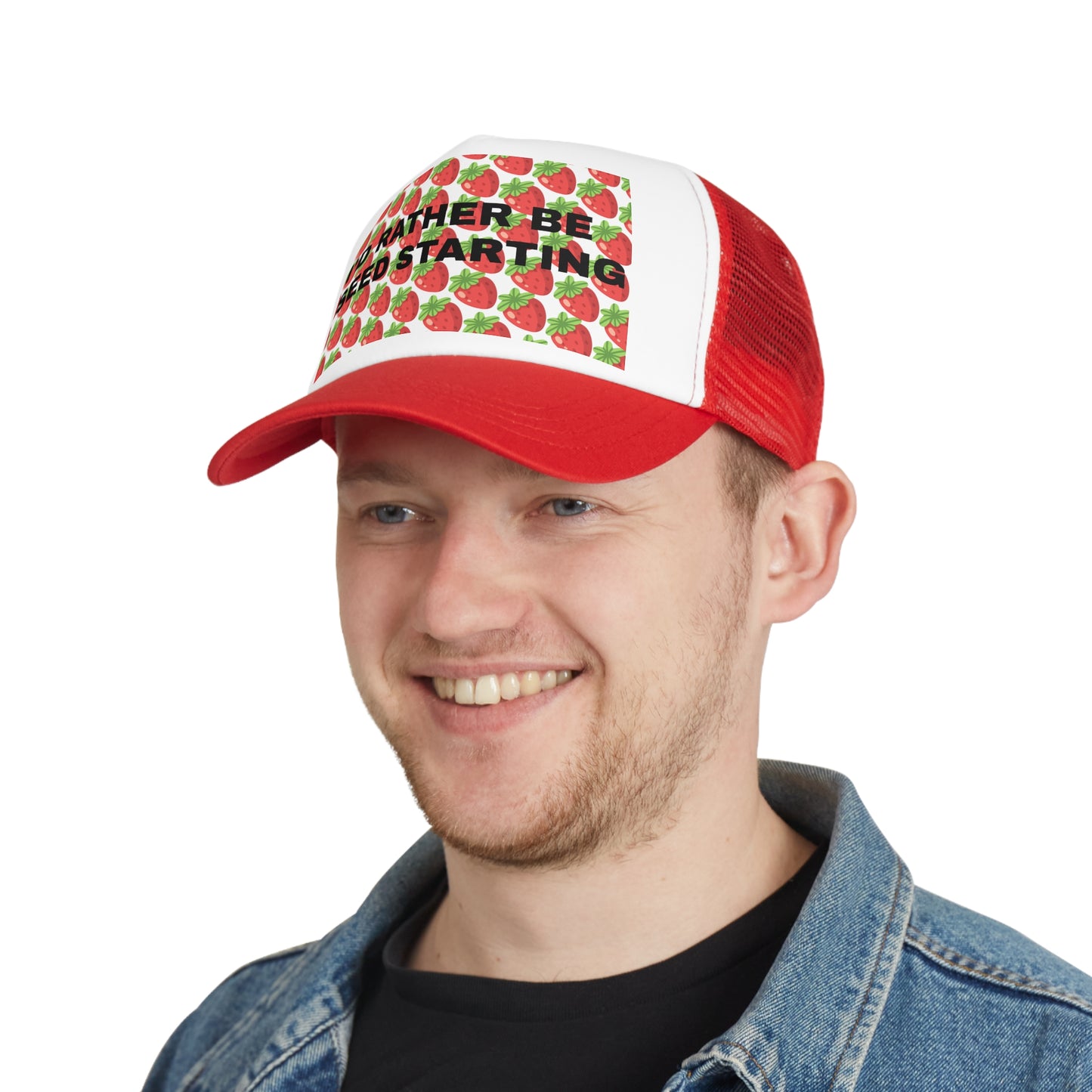 Red Strawberry Trucker Hat